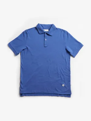 AANDAU KLEIN BLUE COTTON POLO SHIRT