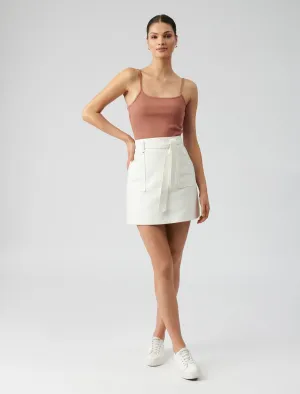 Adeline Aline Belted Mini Skirt