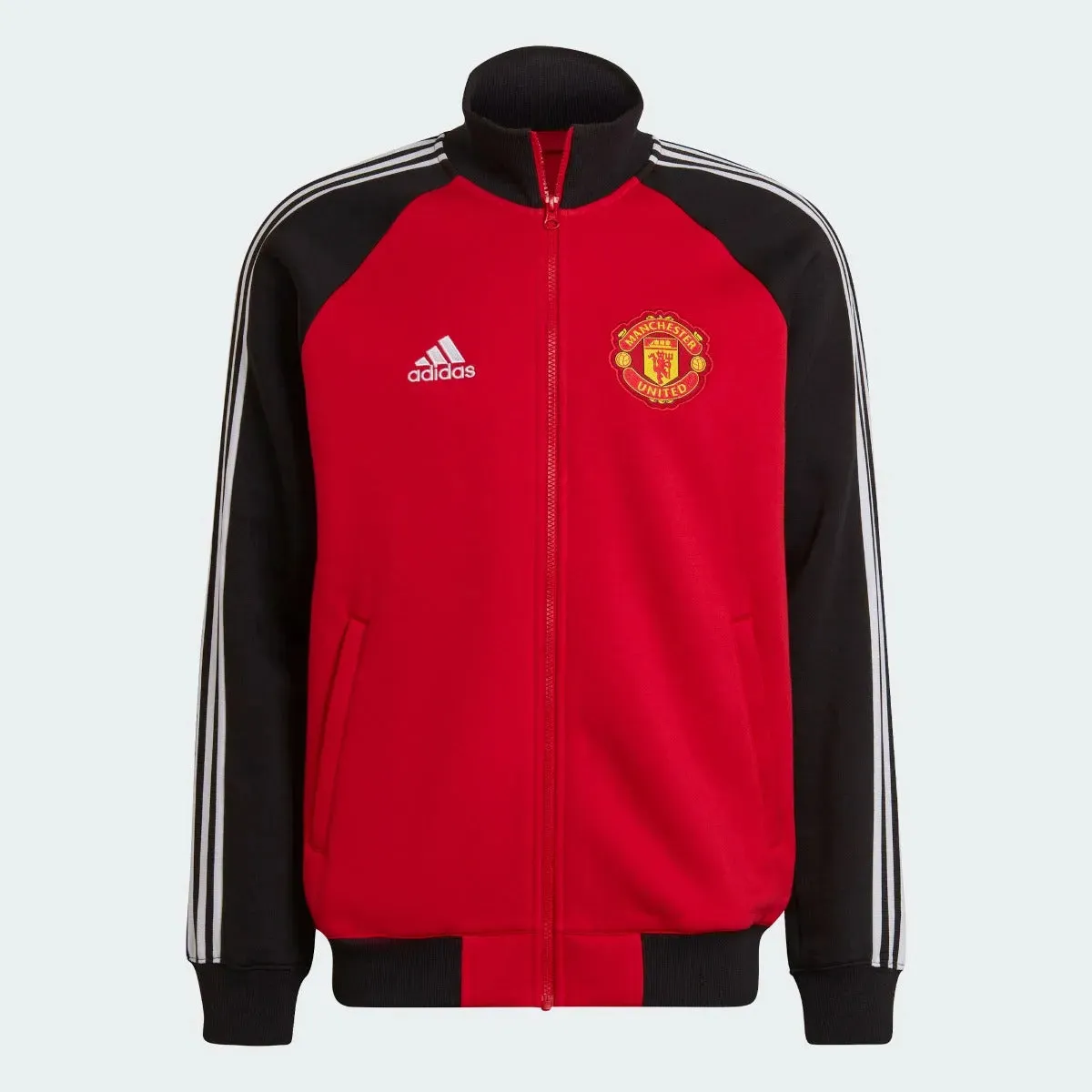 Adidas 2022 Manchester United  Tiro 21 Anthem Jacket  - Red-Black