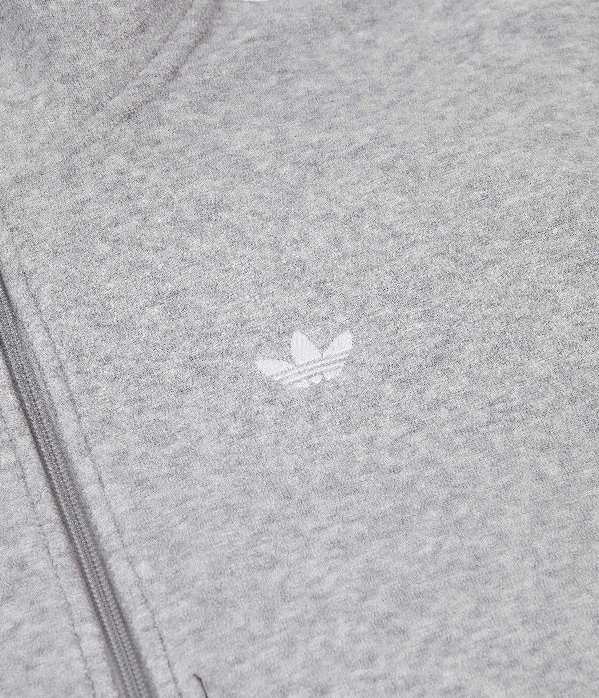 Adidas Bouclette Jacket - Medium Grey Heather / White