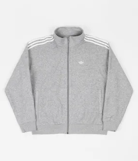 Adidas Bouclette Jacket - Medium Grey Heather / White