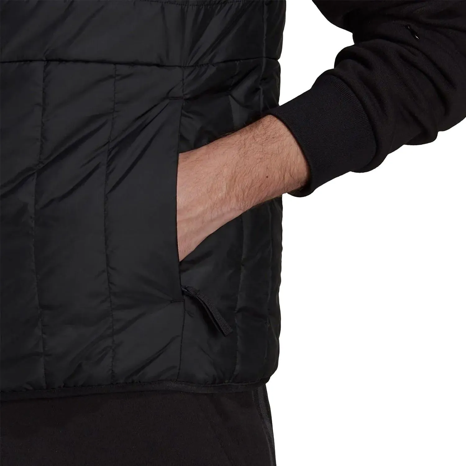 adidas Itavic 3 Stripe Puffer Gilet - Black