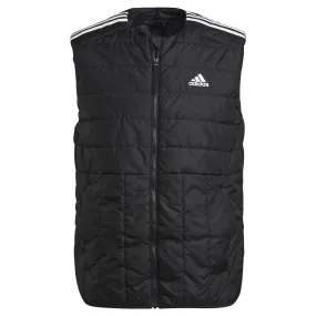 adidas Itavic 3 Stripe Puffer Gilet - Black