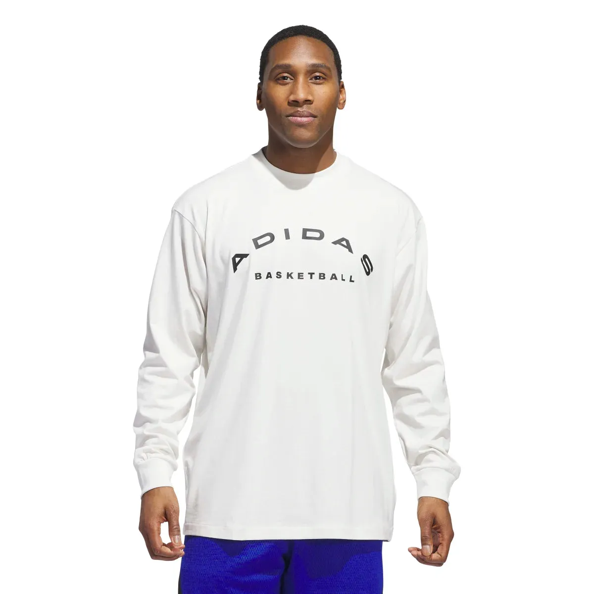 adidas Men's Basketball Select Long Sleeve T-Shirt (Tall)