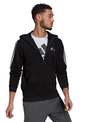 Adidas Mens Essentials Fleece Cut Fullzip Hoodie <br> GK9585