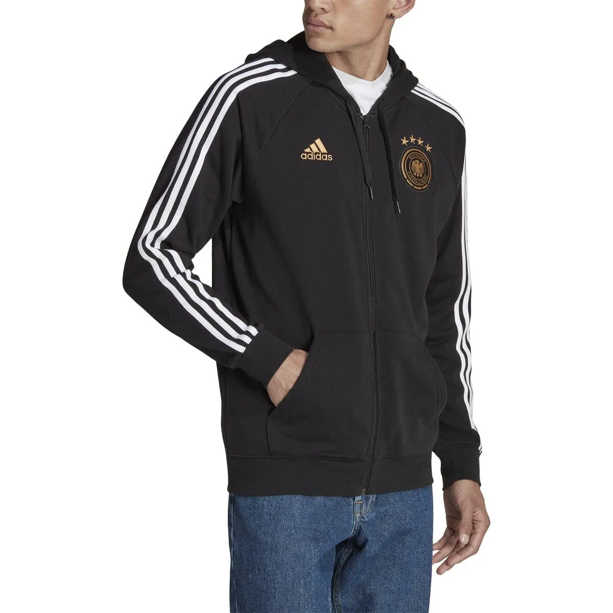 adidas Men's Germany 2022 DNA Full Zip Hood | HF4061