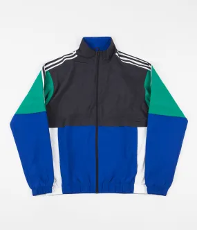 Adidas Standard 20 Jacket - Carbon / Collegiate Royal / Bold Green / White