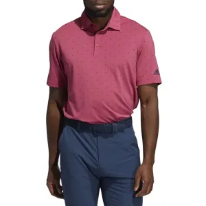 Adidas Ultimate365 Printed Golf Polo - Wild Pink / Crew Navy