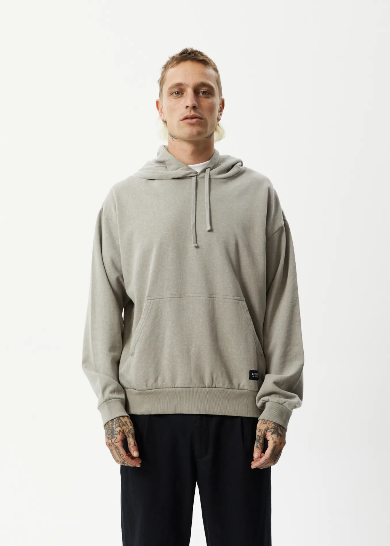 AFENDS Mens All Day - Hoodie - Olive