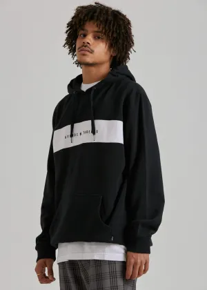 Afends Mens Panel - Pull On Hood - Black