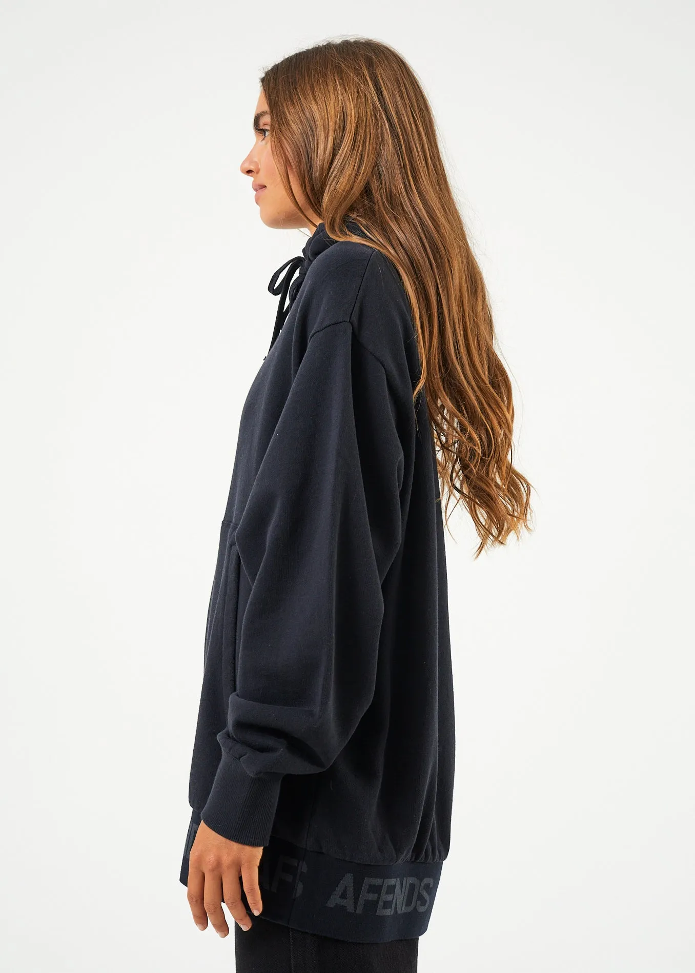 AFENDS Unisex Studio - Unisex Oversized Hoodie - Black