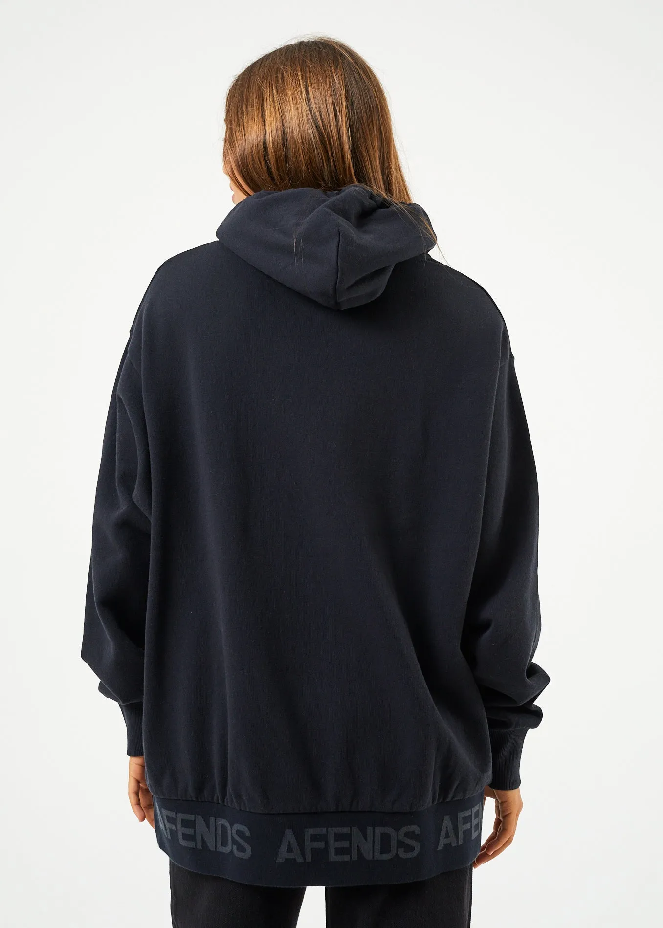 AFENDS Unisex Studio - Unisex Oversized Hoodie - Black