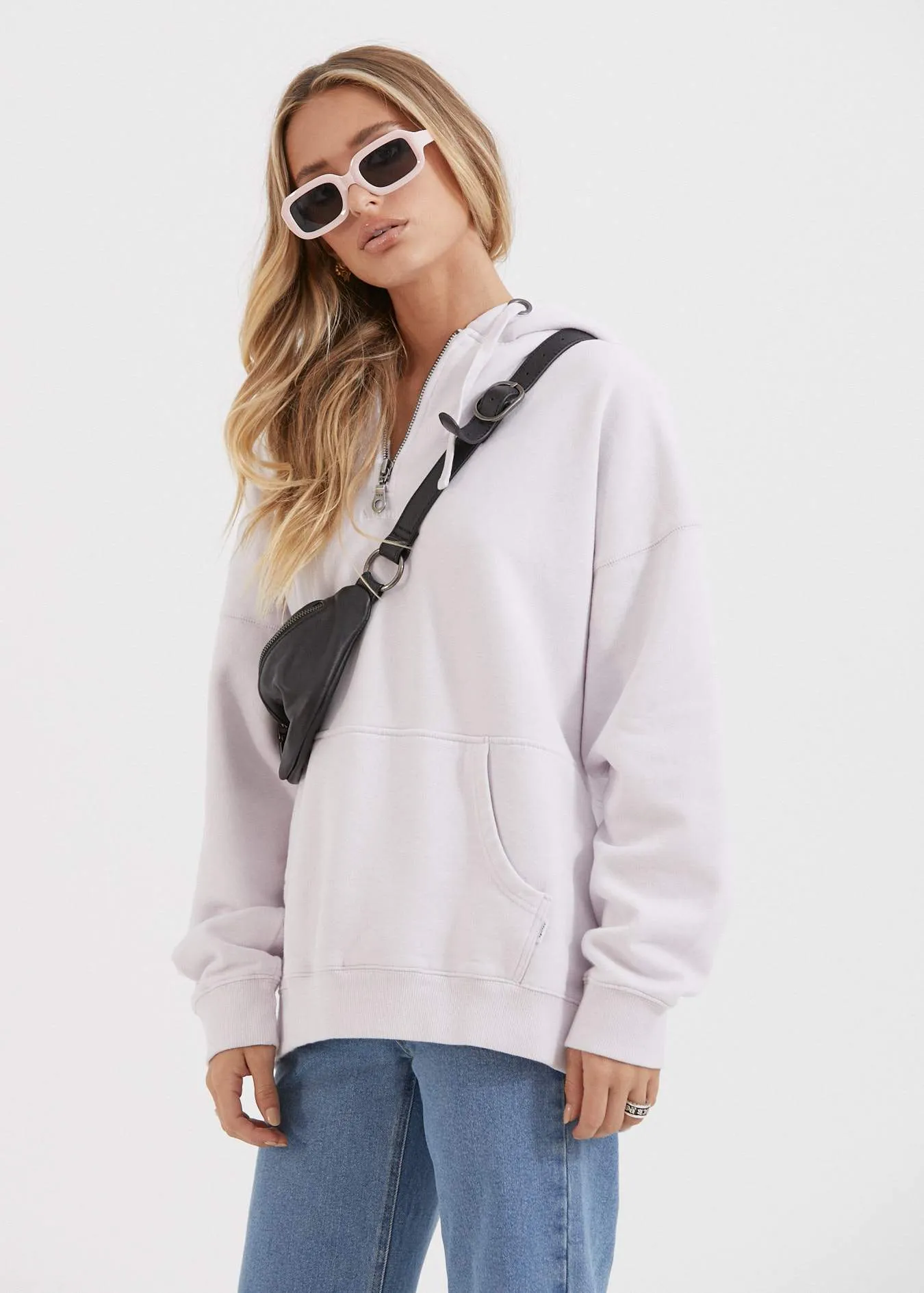 Afends Womens Billie - Pull On Hood - Lilac