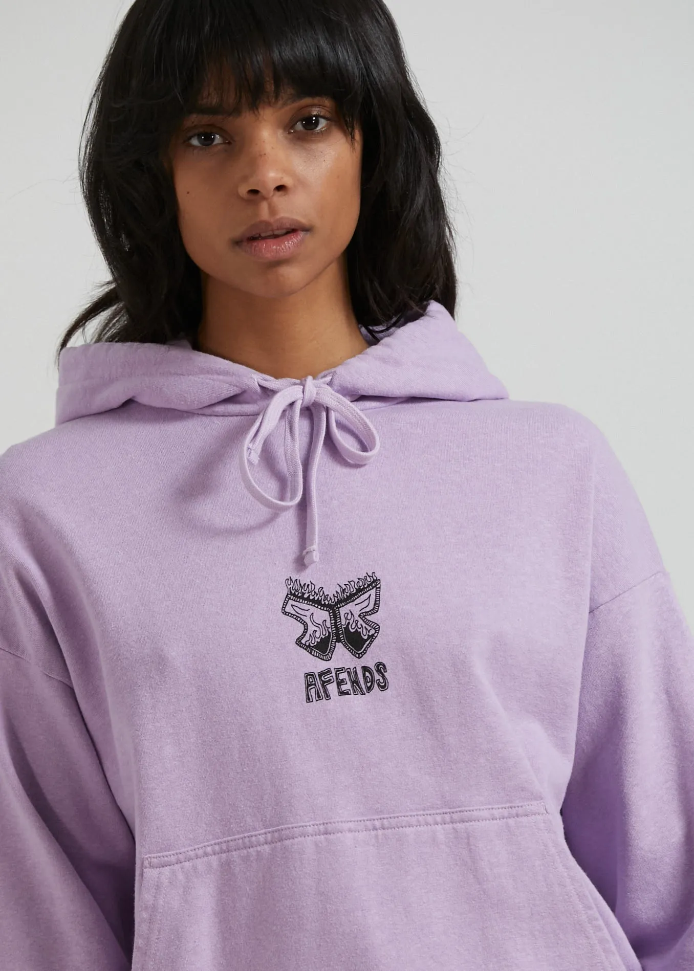 AFENDS Womens Little Dreamer - Graphic Hoodie - Orchid