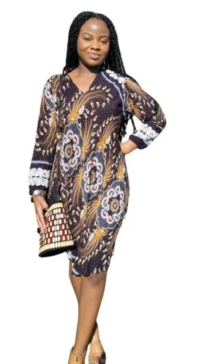 African Freestyle Shirt dress