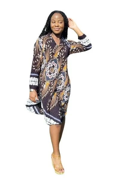 African Freestyle Shirt dress