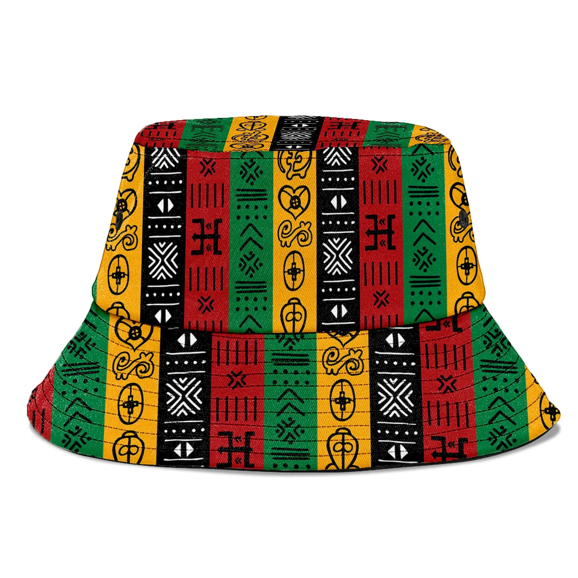 African Symbols In Pan-African Colors Summer Set