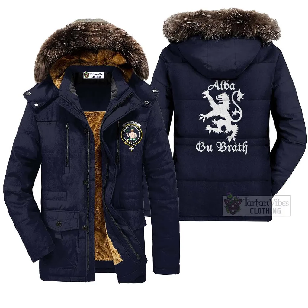 Aikenhead Family Crest Parka Jacket Lion Rampant Alba Gu Brath Style