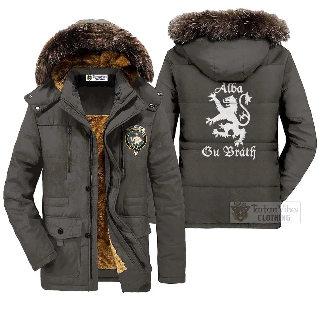 Aikenhead Family Crest Parka Jacket Lion Rampant Alba Gu Brath Style