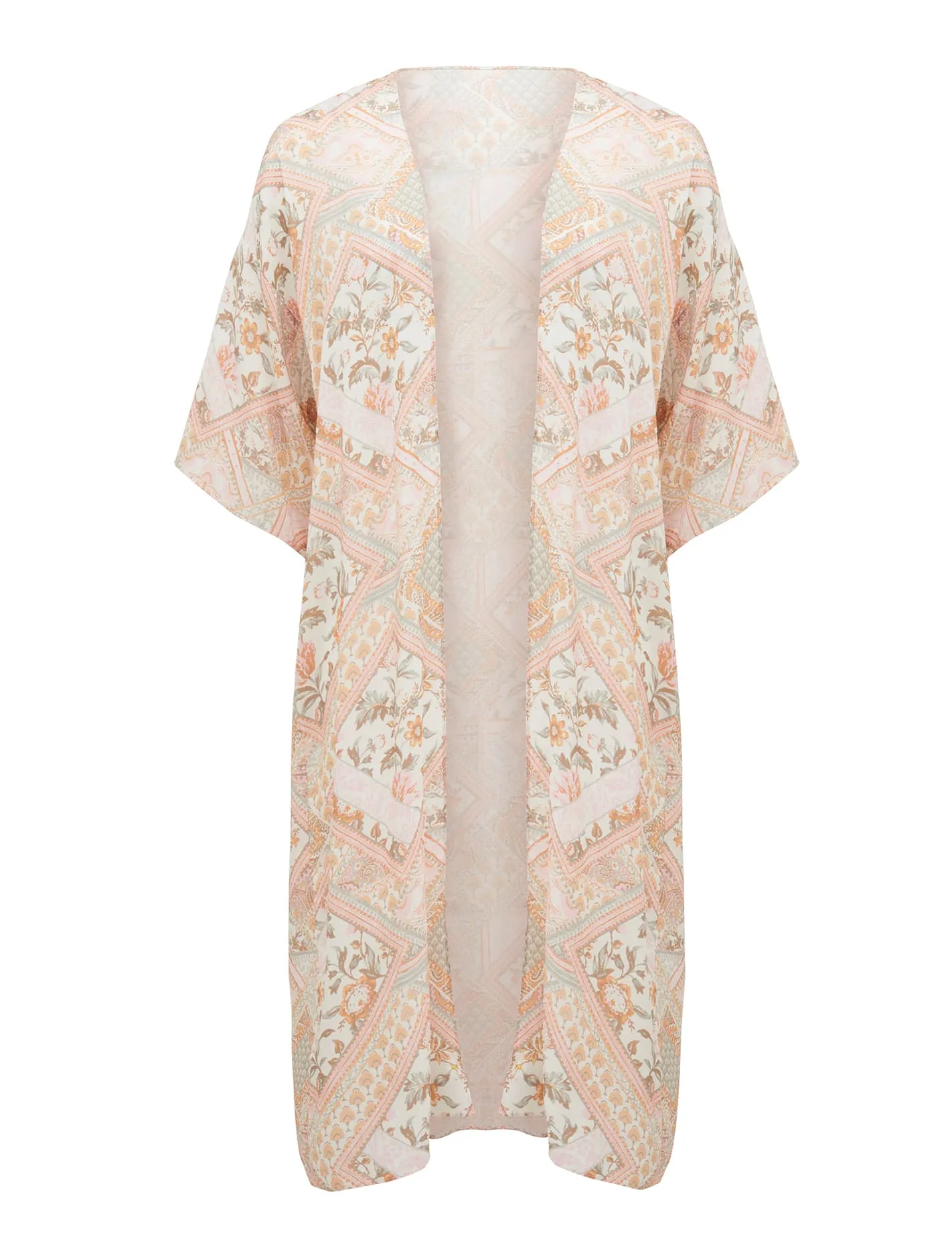 Alena Patchwork Mid Kimono