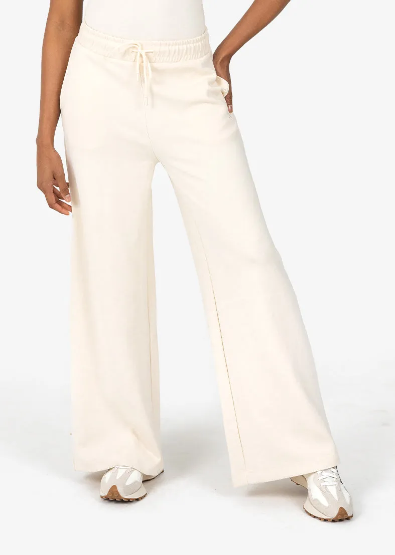 All-Around Lounge Wide Leg Trouser Short length Eggnog