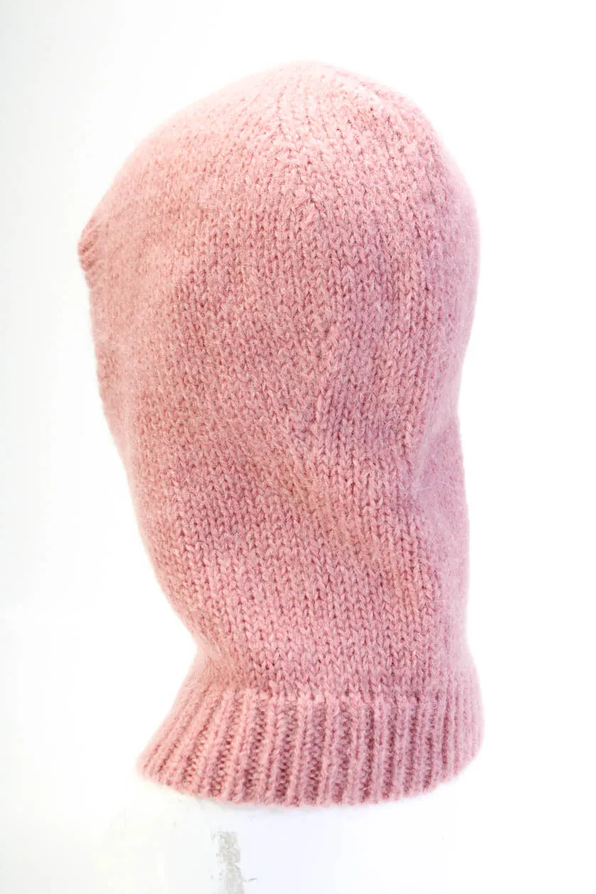 & Other Stories J Crew Womens Knit Balaclava Hat Scarf Light Pink