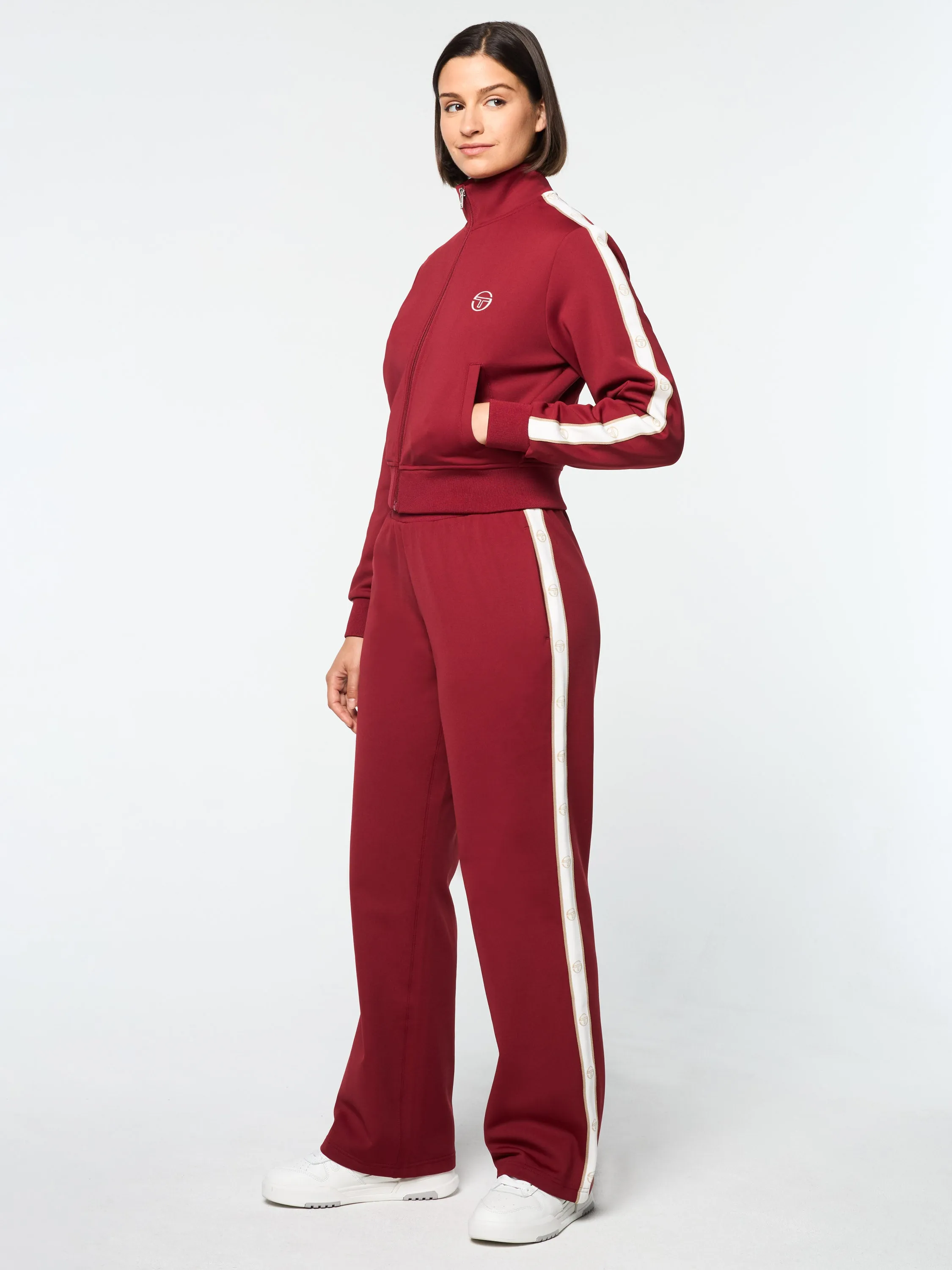 Ardea Cropped Track Jacket- Sundried Tomato