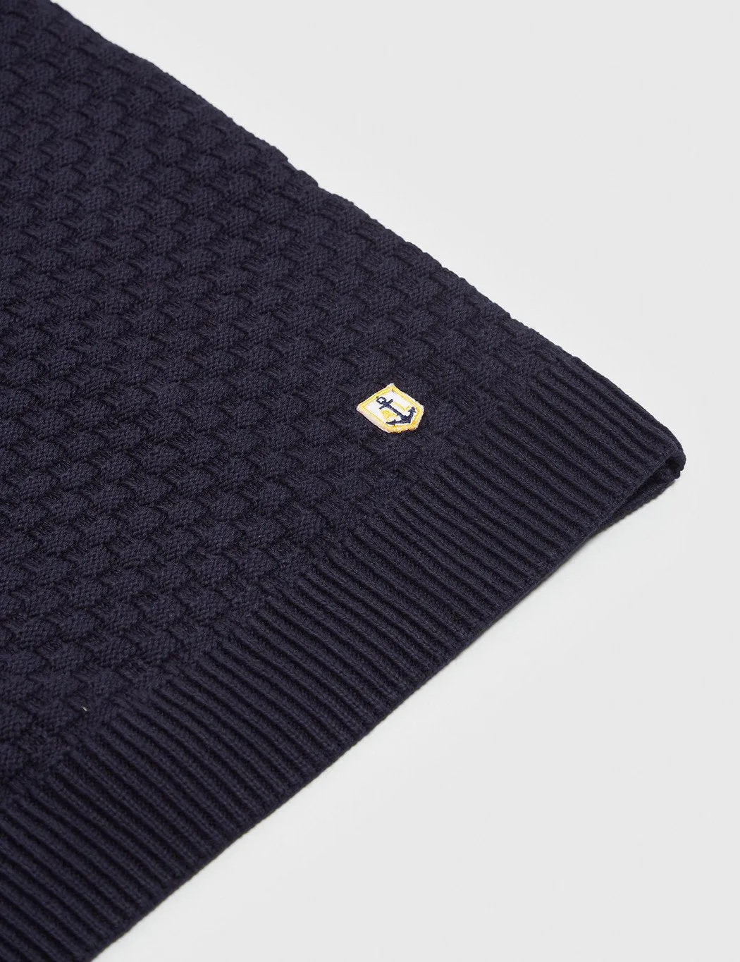 Armor Lux Textured Knit Jumper - Navy