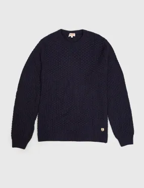 Armor Lux Textured Knit Jumper - Navy