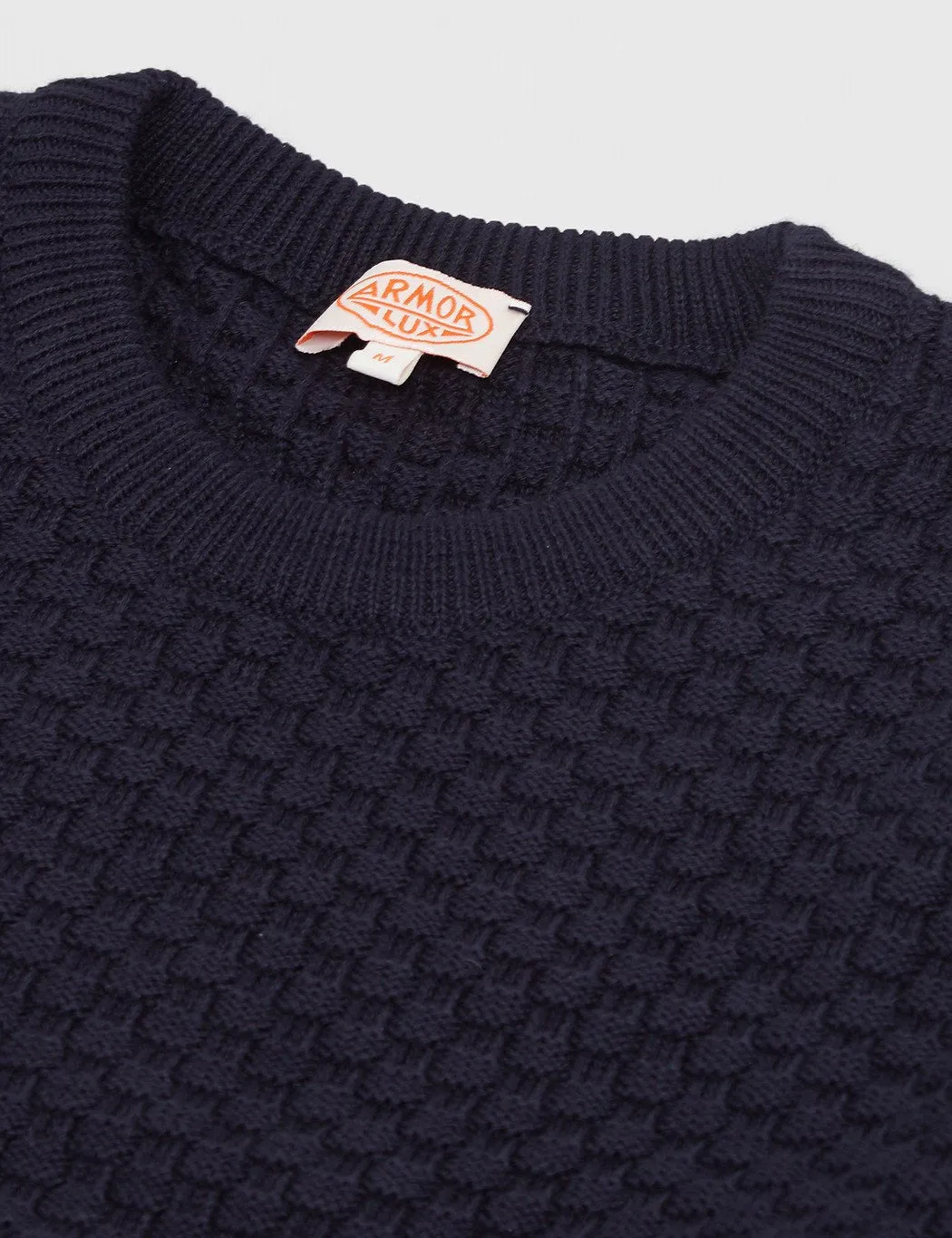 Armor Lux Textured Knit Jumper - Navy