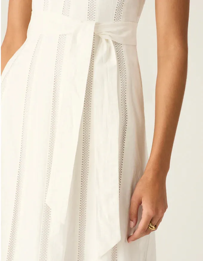 ARYA MIDI DRESS | White