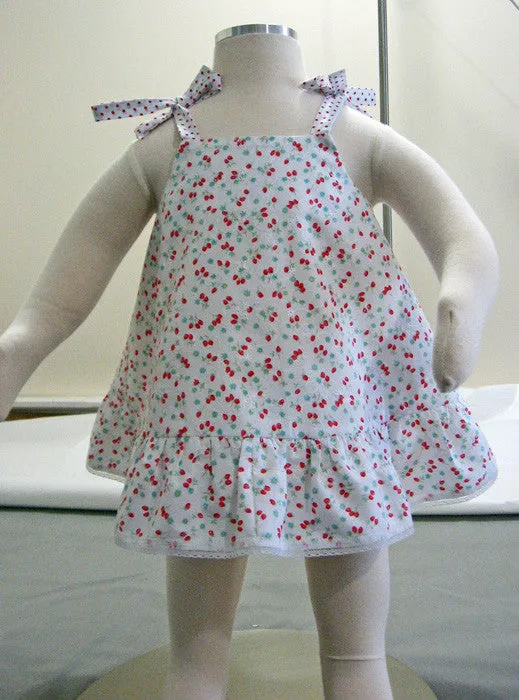 Baby & toddler pdf sewing pattern RUFFLES BABY TOP & PANTS sizes 3 months to 6 years