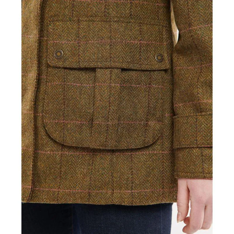 Barbour Fairfield Ladies Wool Tweed Waterproof Jacket - Windsor/Brown