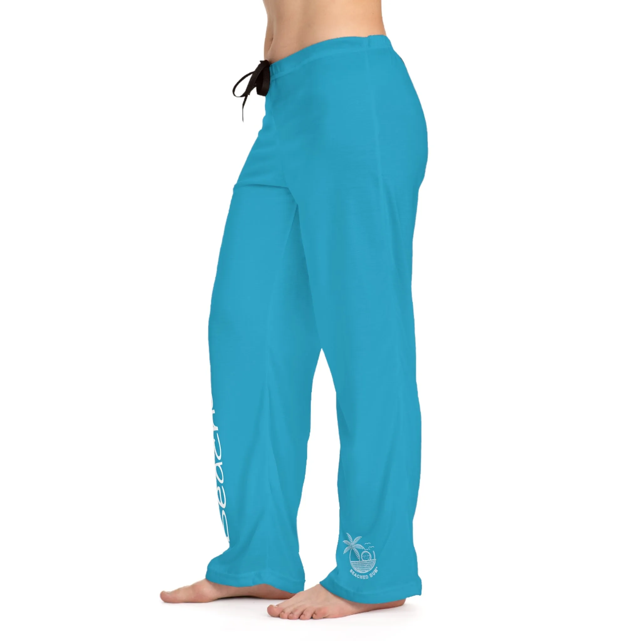 BEACHED BUM LIFE - Women's Pajama Pants (AOP) - TURQUOISE