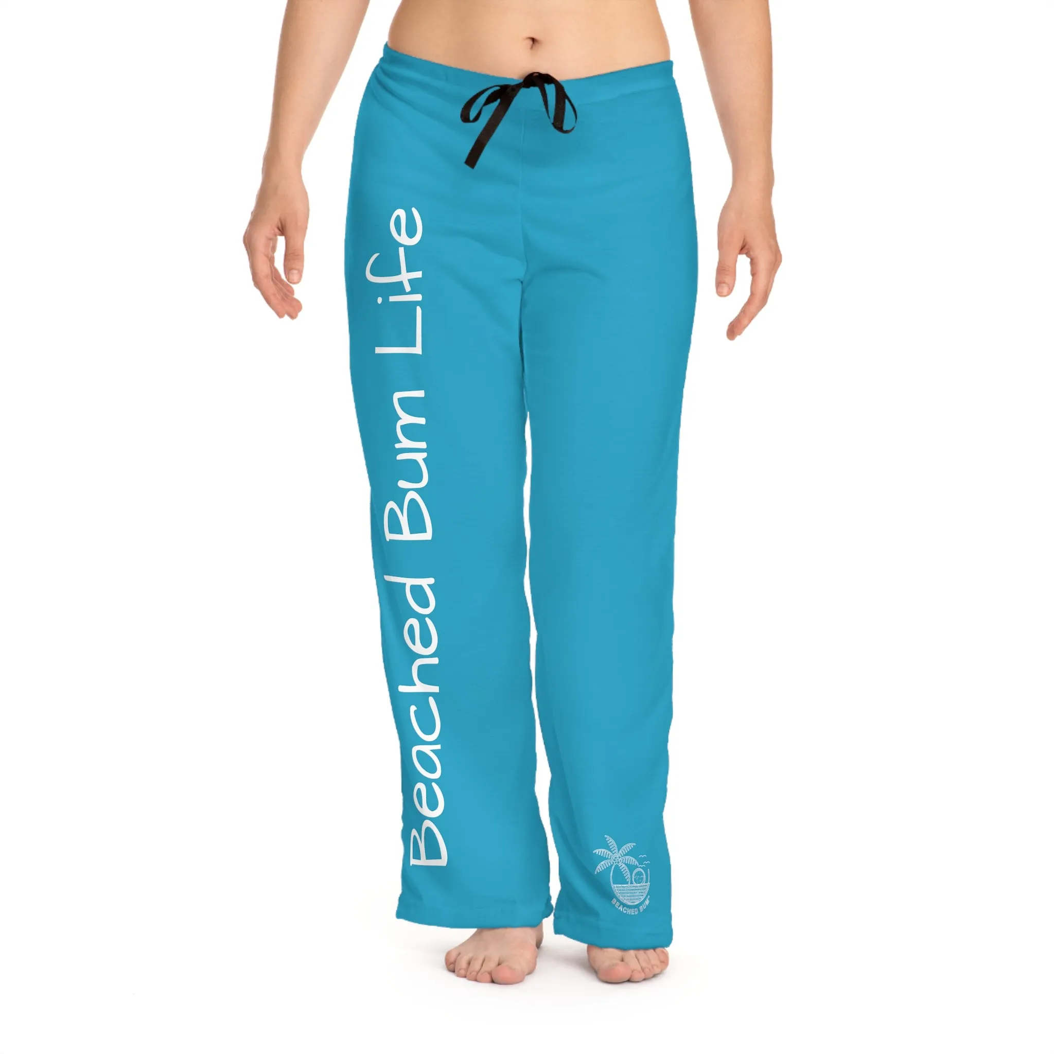 BEACHED BUM LIFE - Women's Pajama Pants (AOP) - TURQUOISE