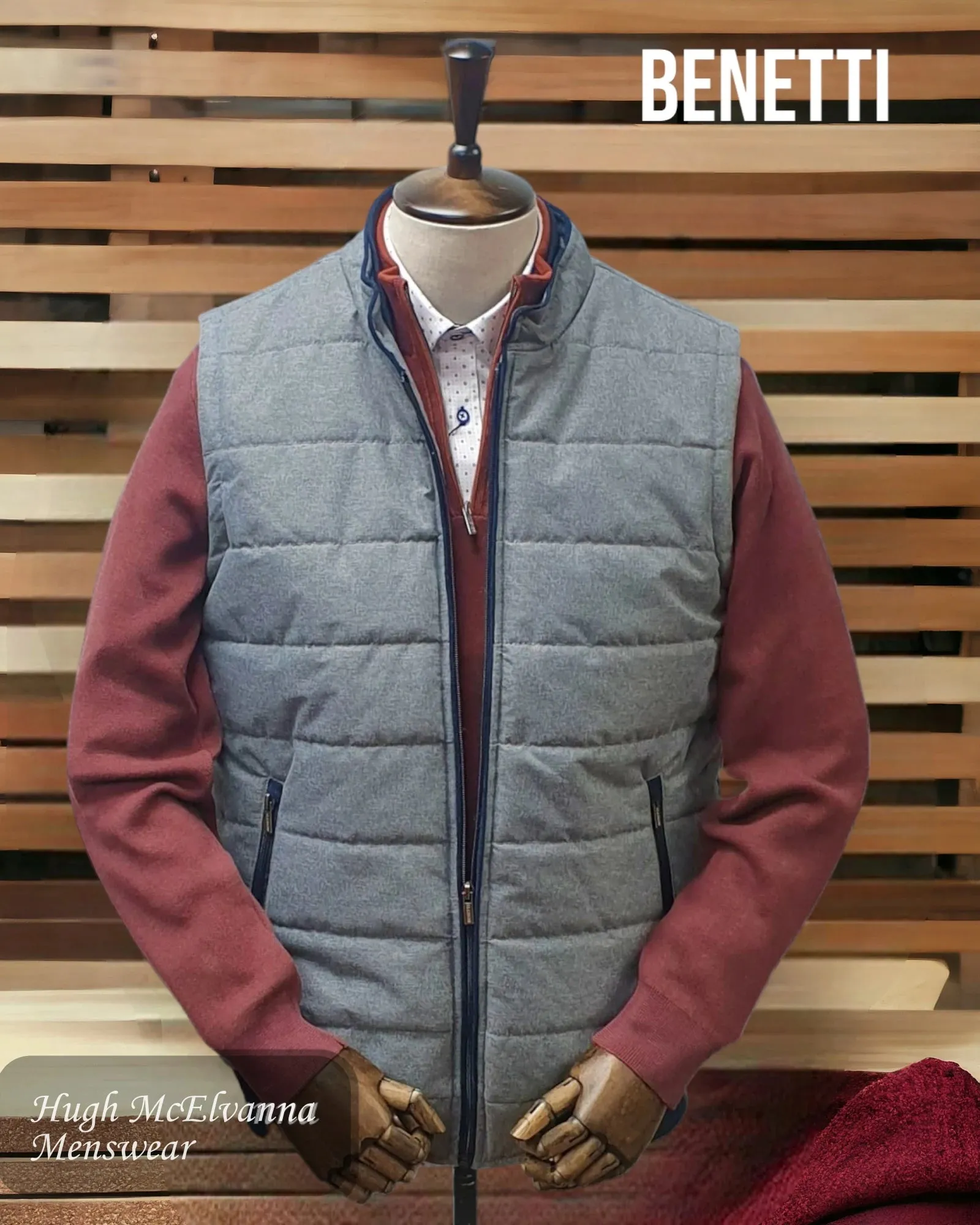 Benetti Gilet Silver