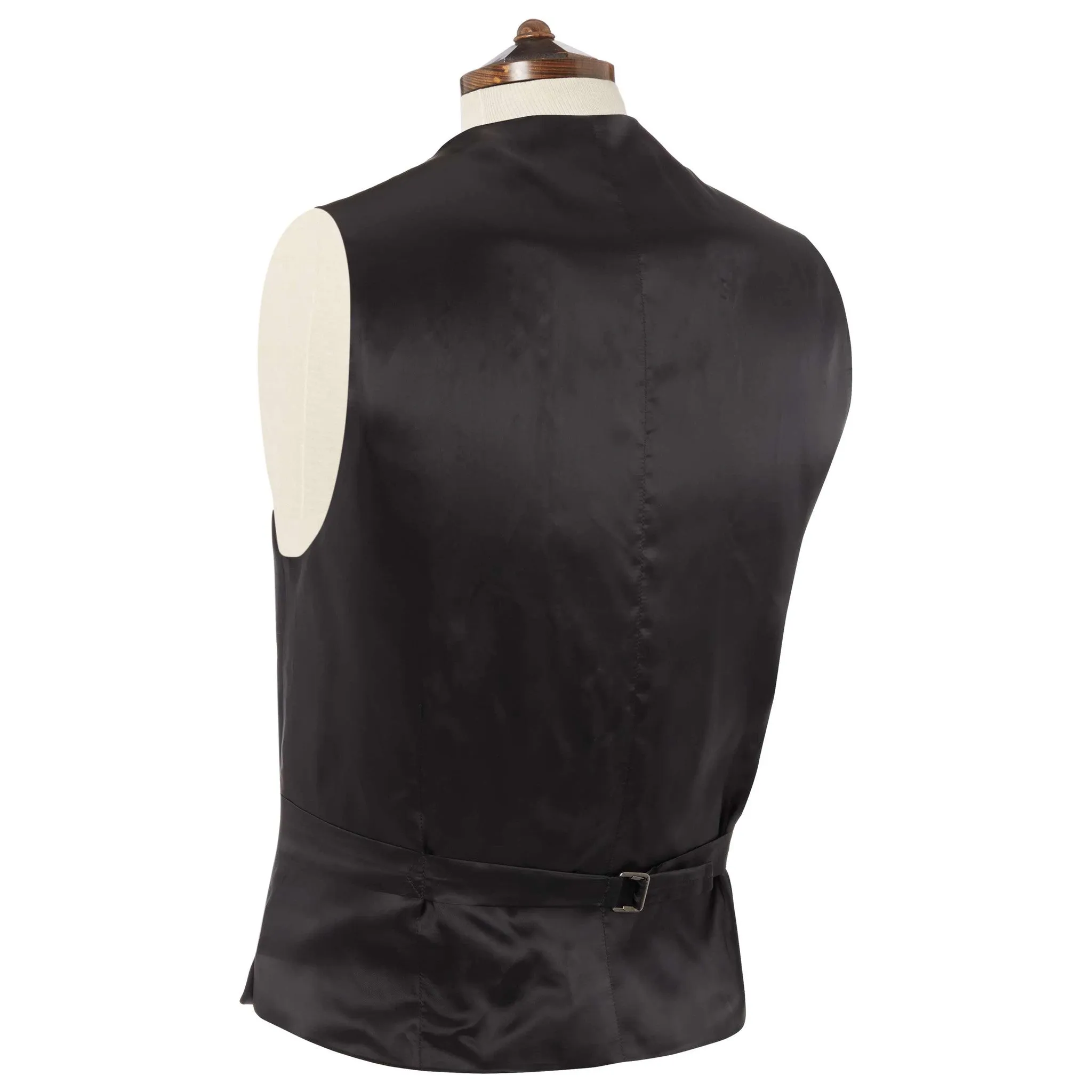 Black Herringbone Formal Waistcoat