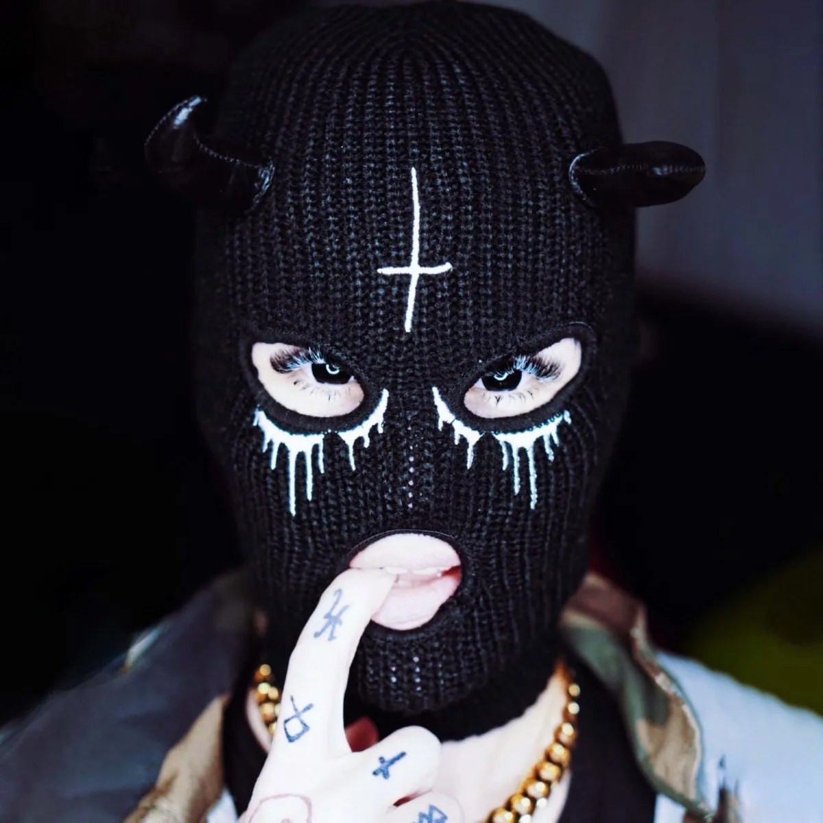 Bloody Hell Embroidered Ski Mask