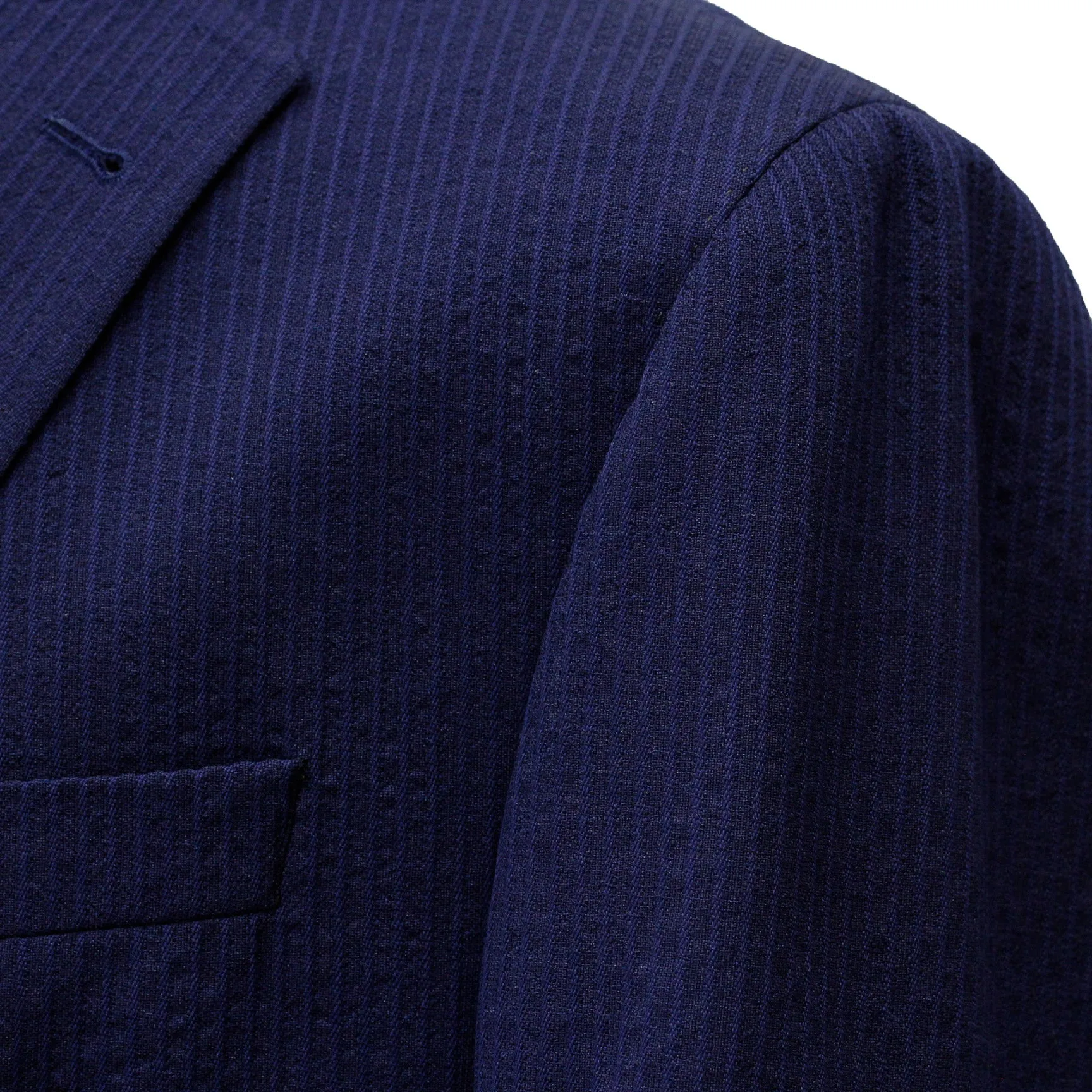 Blue Seersucker Morton Contemporary Fit Sport Jacket- Jack Victor