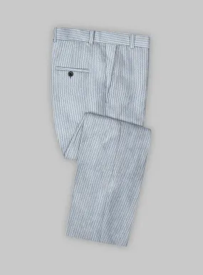 Blue Seersucker Pants