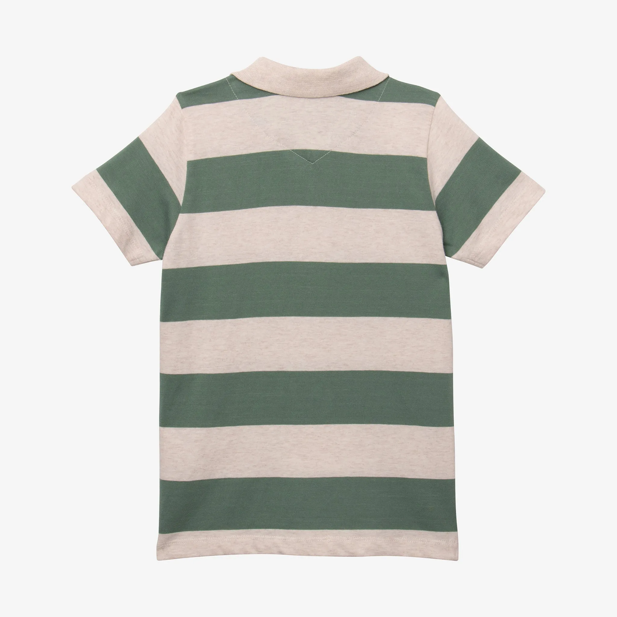 Boys' striped polo shirt