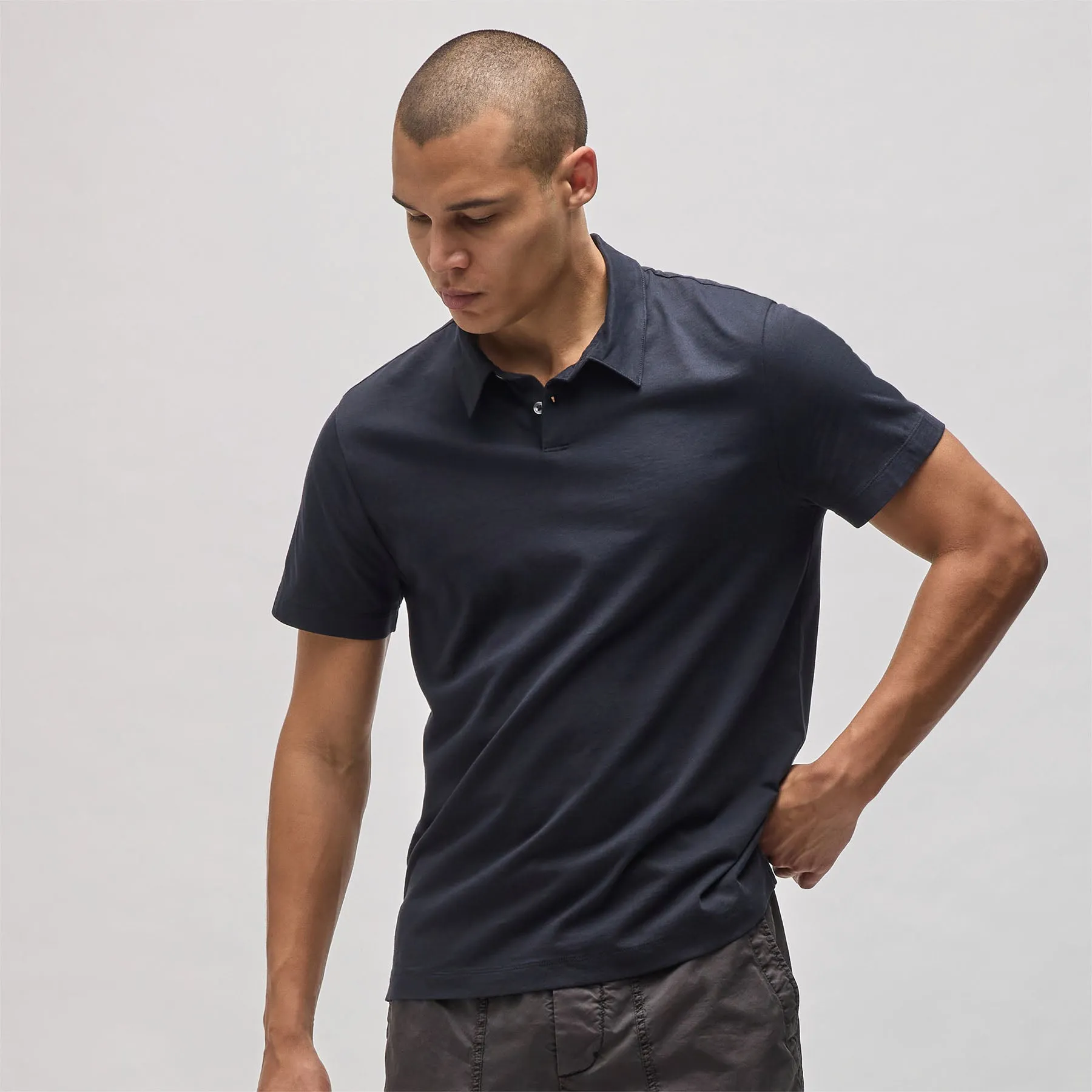 Brushed Lotus Polo - Deep