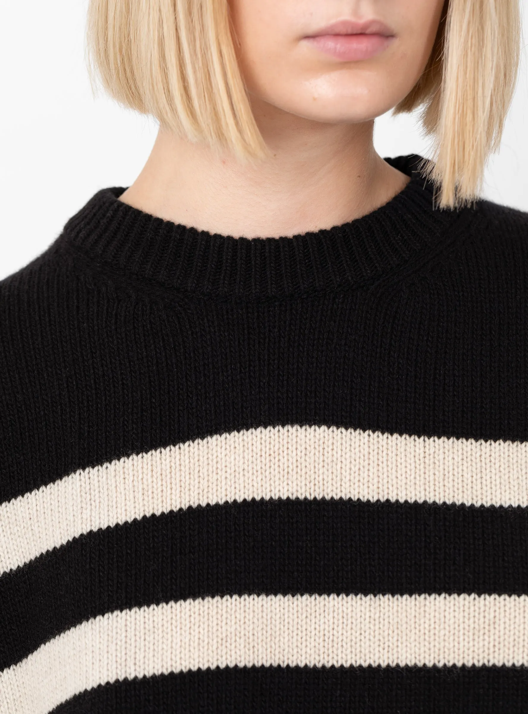 Campa Jumper Black Sand Stripe