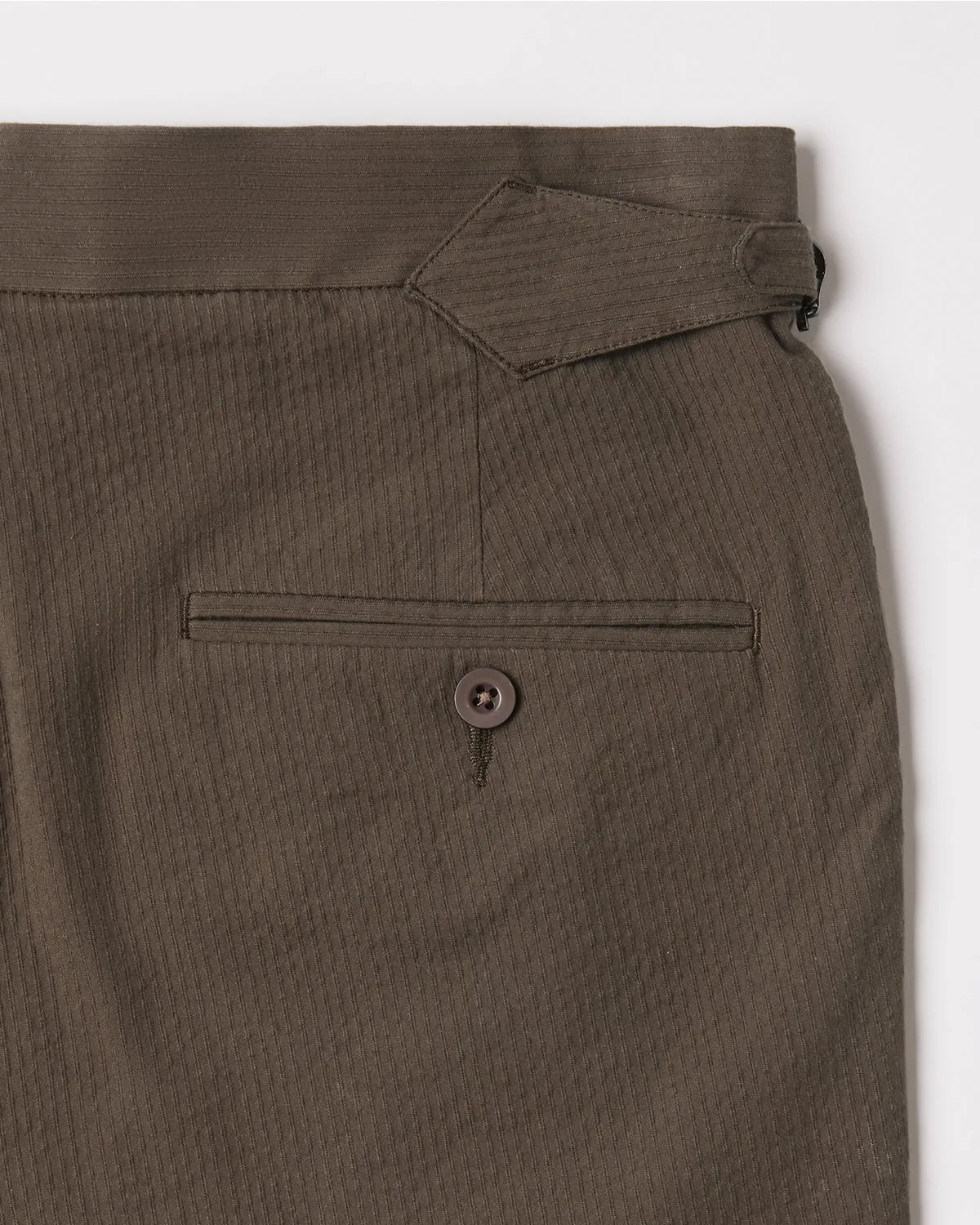 Canopy Seersucker Neapolitan Dress Pants - Olive