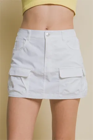 Cargo Skirt with Mini Front Pocket