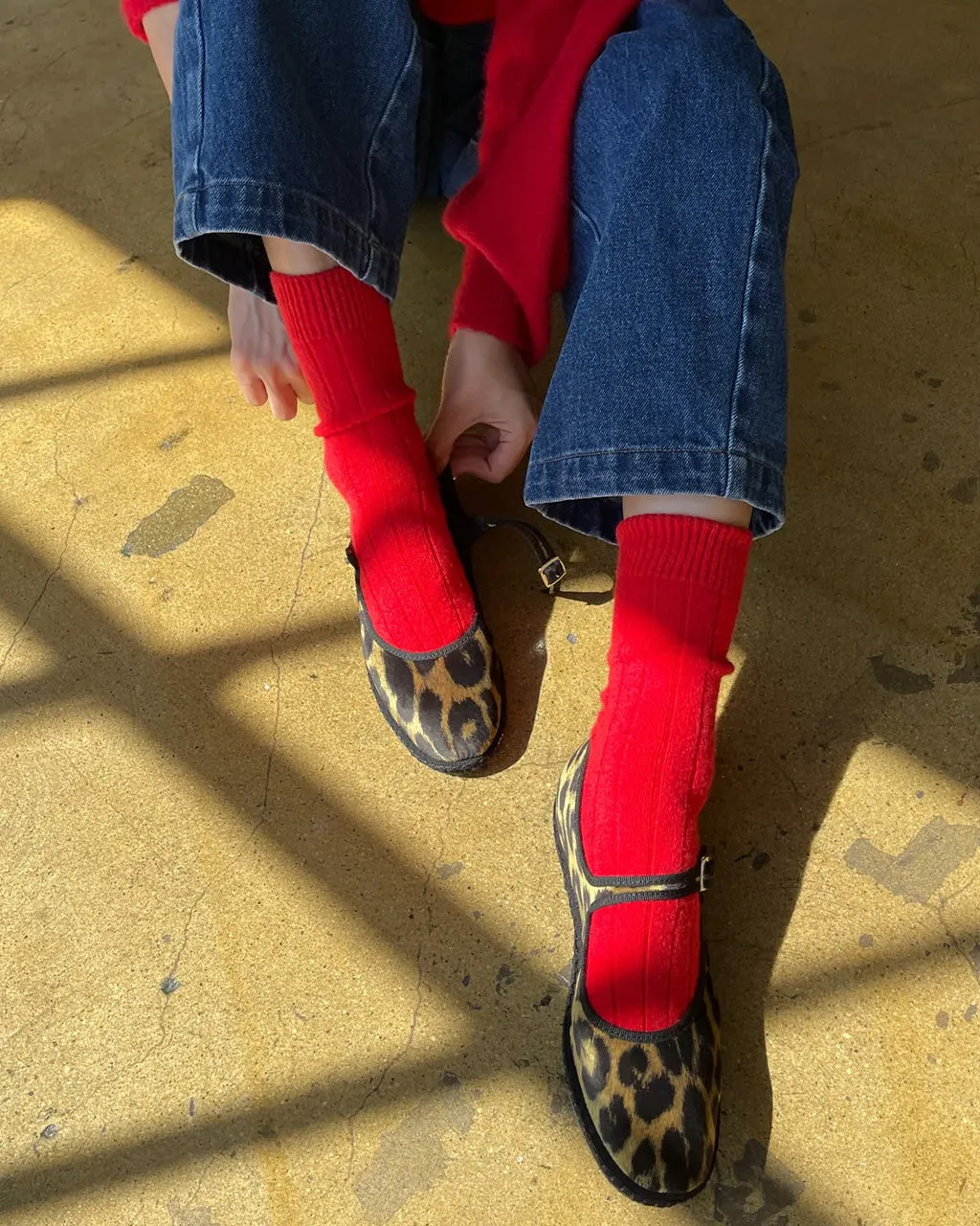 Classic Cashmere Socks - Red