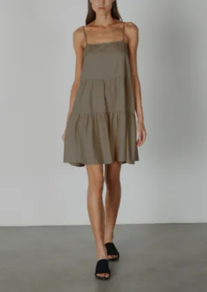 Cool Cotton Tiered Slip Dress