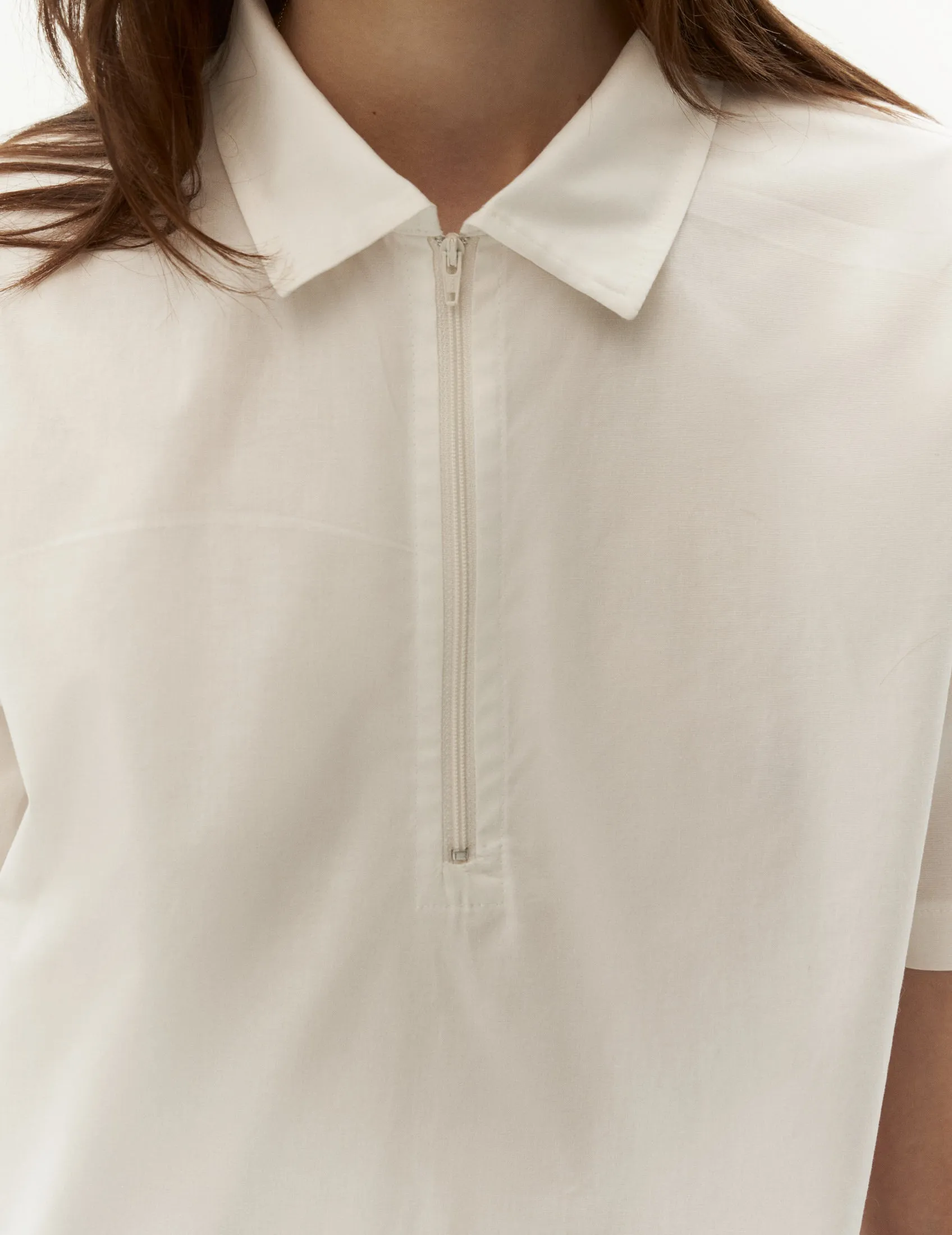 Cotton Polo — White