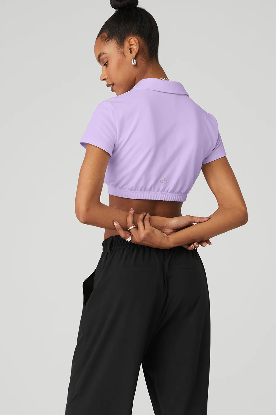 Cropped Prestige Polo - Violet Skies