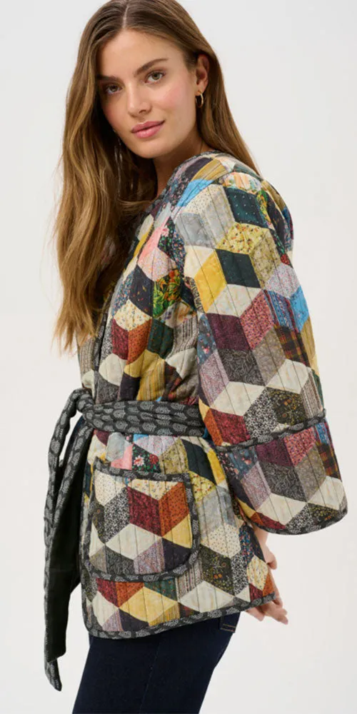 Culture Quilted Kimono Jacket